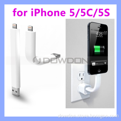 Flexible Posable Bend USB Lightning Cable for Apple iPhone 5 5s 5c Ios7 Stand Cable